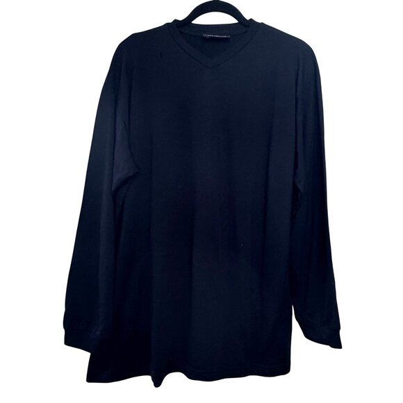 Icebreaker Other - ICEBREAKER 100% Merino Wool Shirt Mens L Black Long Sleeve V-Neck Baselayer Top